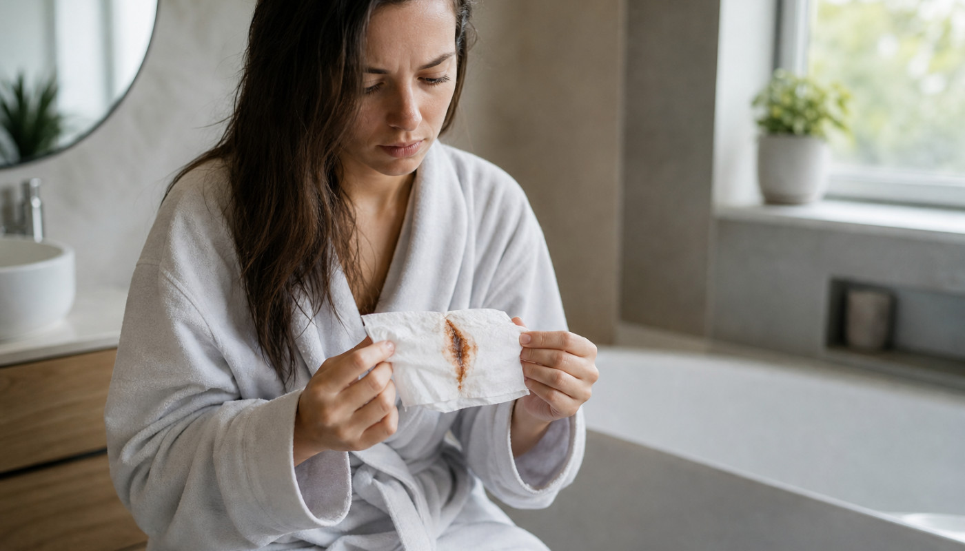 Que comprendre des pertes marron chez une femme ?